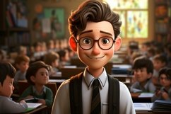 3D Character Child Boy Teacher with relevant environment Product Image 1