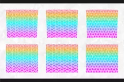 Bright Geometric Glitter 20 oz Skinny Tumbler Sublimation Product Image 3