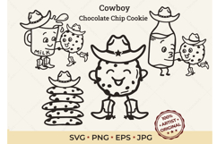 Cowboy Cookie SVG Clipart | Western Product Image 1