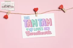 This Tam Tam Loves Her Sweethearts Sublimation Png Product Image 4