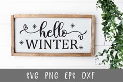 hello winter SVG Product Image 1