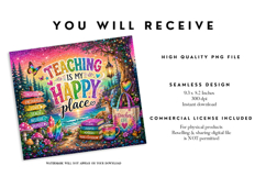 Teaching is My Happy Place Wrap Product Image 2