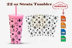 Christmas Tree 22oz Strata Tumble SVG-EPS-DXF-PNG Product Image 1
