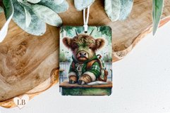 Cow Air Freshener, Fantasy Car Freshie Sublimation Product Image 1