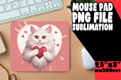SWEET mouse pad Innovative PNG, Cute Cat Product Image 1