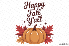Happy Fall Y&#039;all Svg | Halloween Svg | Svg Cut Files Product Image 1