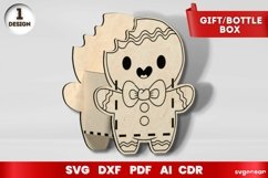 Christmas Gift Box Laser Cut SVG | CNC | Glowforge Product Image 5