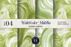 Watercolor Matcha Pattern, Green Wash Texture Product Image 1