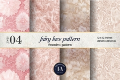 Fairy Lace Digital Paper, Floral Lace Pattern Product Image 1