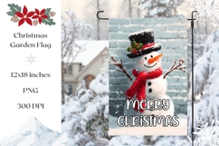 Merry Christmas Garden Flag Sublimation Product Image 1