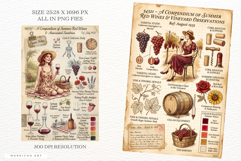 Summer Red Wine Junk Pages Product Image 3
