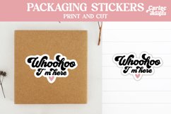 Packaging Stickers, Whoohoo I'm Here Product Image 1