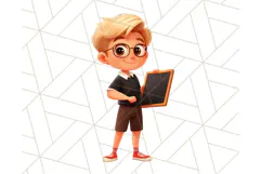 Boy Teacher Clipart PNG, Cute Male Teacher Illustration Product Image 3