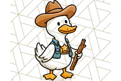 Goose Occupation Clipart PNG, Cute Job-Themed Graphics Product Image 3