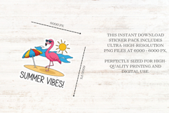 Summer Flamingo Stickers Product Image 3