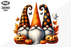 Halloween Gnomes Sublimation - Clipart PNG Design Product Image 1