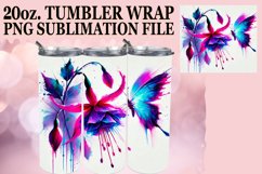 Radiant joy 20oz tumbler wrap, Butterfly Product Image 1
