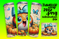 GORGEOUS 20oz Sublimation Template , Cute Pumpkin Product Image 1