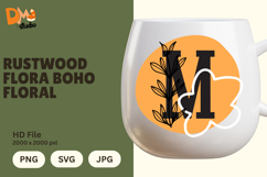 Rustwood Flora Boho Floral Monogram Product Image 1