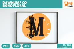 Dawnleaf Co Boho Floral Monogram Product Image 1