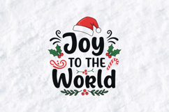 Joy To The World Christmas T-Shirt Design Product Image 3