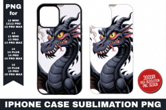 Dragon iPhone Case Sublimation PNG | Sublimation Product Image 1