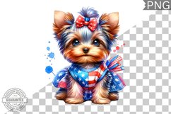4th of July Dog Sublimation - Clipart PNG Design Product Image 1