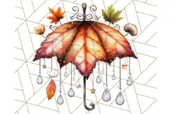 Fall Fairy House Clipart PNG, Autumn Homes and Decor Product Image 3