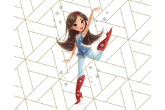 Patriotic Fashion Girl Clipart PNG for 4th of July Product Image 3