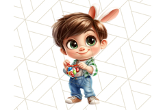 Easter Kids Clipart, Spring Easter Bunny PNG Download Product Image 2