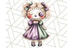 Pastel Goth Halloween PNG Clipart, Creepy Cute Art Product Image 3