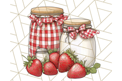 Cottagecore Strawberry Kitchen PNG Clipart, Retro Fruit Png Product Image 3