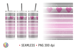 2 Adults Love Hidden Message Patterns - 20oz Skinny Tumbler. Product Image 3