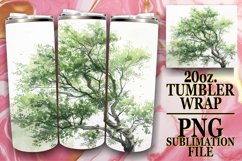 Radiant Spring Watercolor Tumbler Wrap: 20oz Sublimation Product Image 1