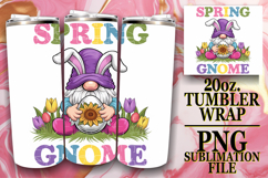 Joyful Nights 20oz tumbler wrap, Easter Gnome Product Image 1