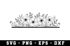 Wildflowers Svg Design | Svg Files for Cricut Product Image 1