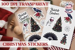 Christmas Sticker Sheet Gothic Dark Winter Holiday PNG Product Image 1