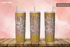 Leopard Tumbler Wrap | Skinny 20 oz | Tapered | Straight Product Image 1