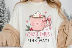 Cozy Days In Pink Ways PNG Sublimation Design - Pink Hot Product Image 3
