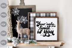 Your only limit is you SVG Cut Files/ Positive Quote SVG Product Image 2