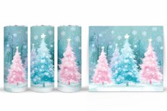 Christmas Tree Tumbler Design. Christmas Tree Sublimation Product Image 2