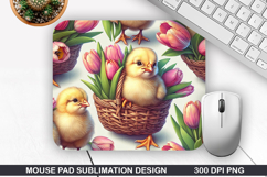 Chicks Mouse Pad Sublimation, Animals Mouse Pad PNG Design Product Image 1
