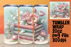 Sublimation Ready 20oz Tumbler , Books Product Image 1