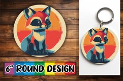Vintage Wildlife Circle Sublimation Series Product Image 1