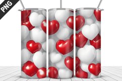 Valentines Love Skinny Tumbler PNG Wrap| Valentines Tumbler Product Image 4