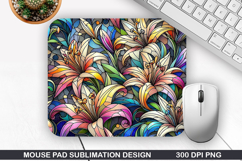 Flowers Mouse Pad Sublimation, Easter Mouse Pad PNG Product Image 1