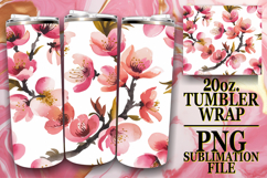 GIFT OF BLISS 20oz TUMBLER WRAP, Flower Pattern Product Image 1