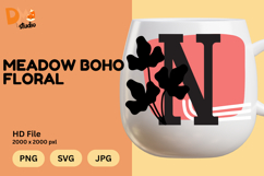 Meadow Boho Floral Monogram Product Image 1