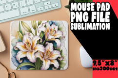 Cheerful Mouse Pad Design PNG, Flowers Product Image 1
