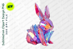 Crystalline Rabbit Clipart Illustration Of A Decorative PNG Product Image 1